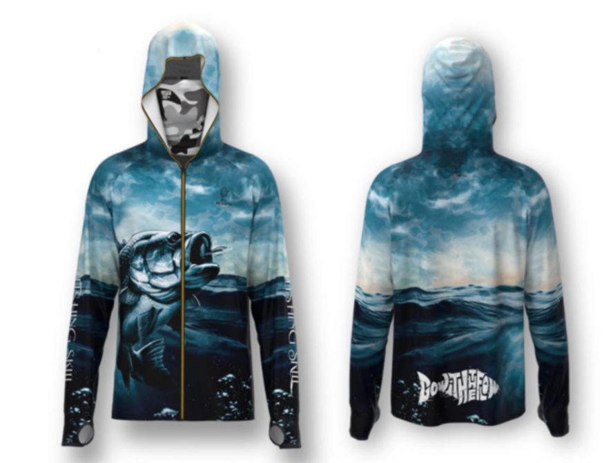 Printed Color Breathable Sports Fishing Tops